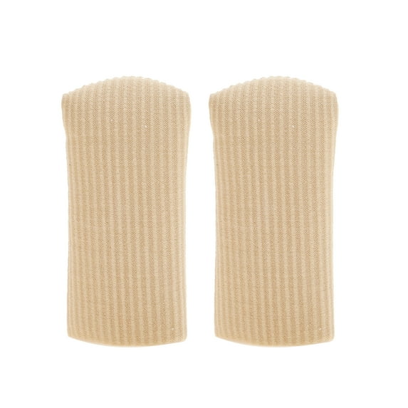 Unique Bargains 2 Pcs Convenient Toe Covers Prevent Pain for Corns Blisters Large Skin Color SEBS Fiber Cloth