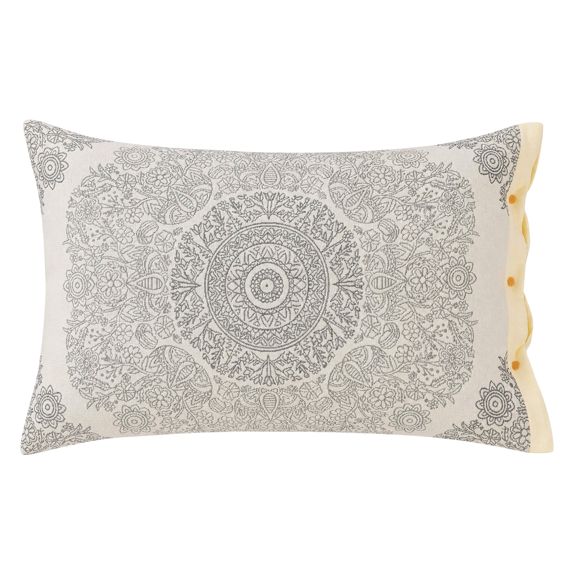 Unique Bargains 2 Pcs Cotton Cooling Envelope Closure Comfortable Pillowcase Queen Gray