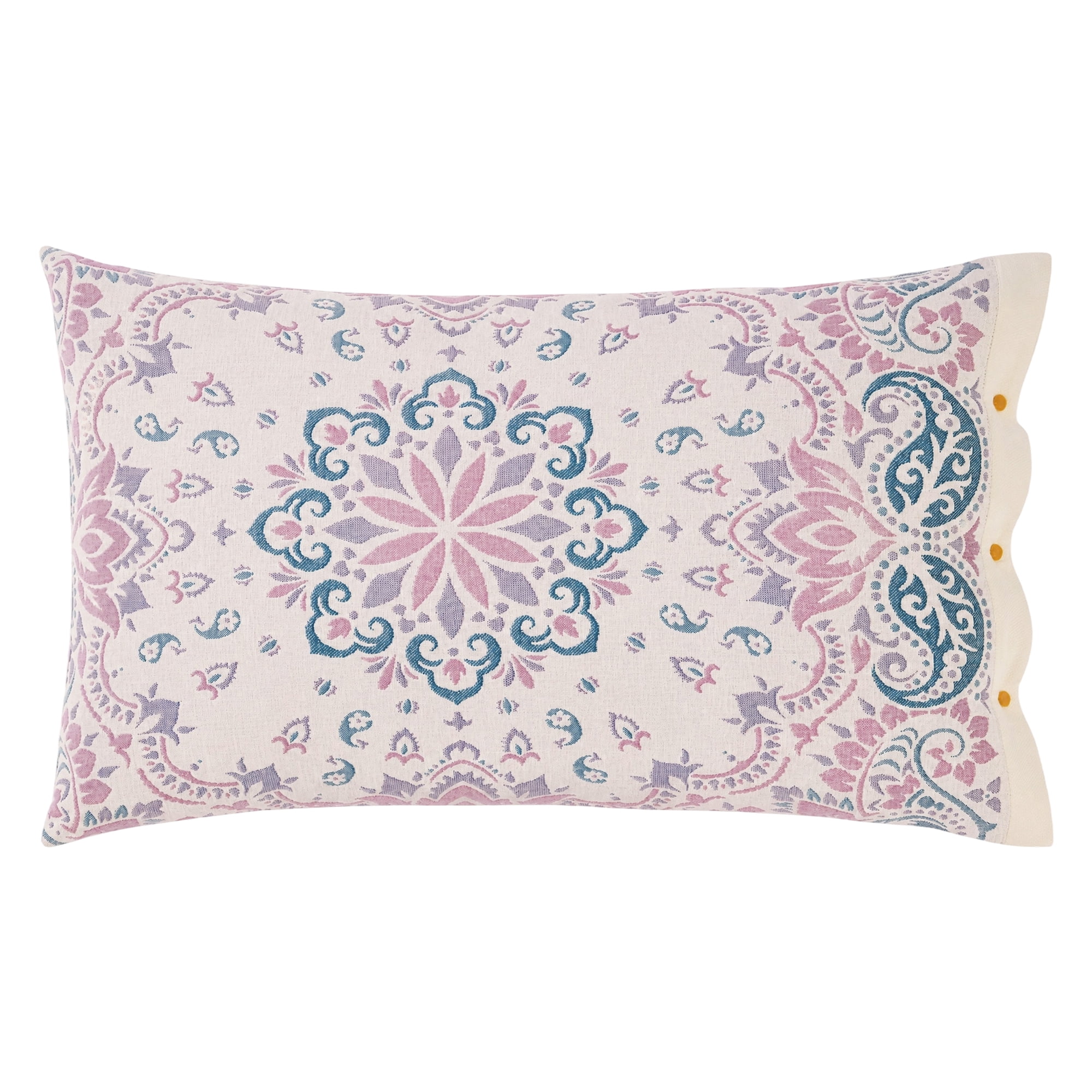 Unique Bargains 2 Pcs Cotton Cooling Envelope Closure Comfortable Pillowcase Pink