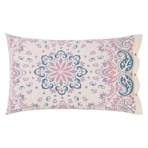 Unique Bargains 2 Pcs Cotton Cooling Envelope Closure Comfortable Pillowcase Pink