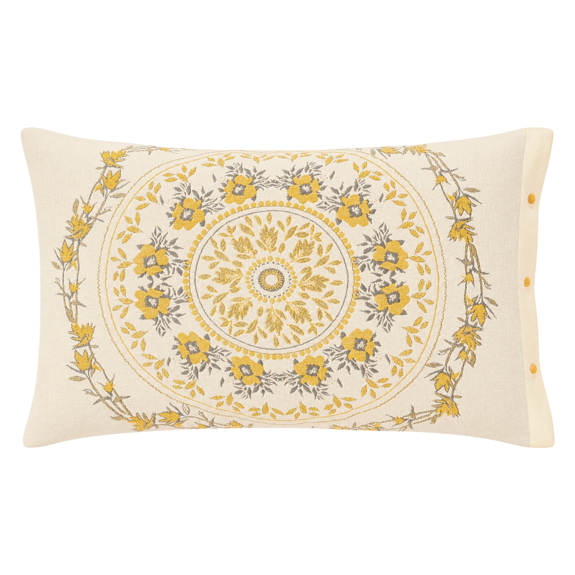 Unique Bargains 2 Pcs Cotton Cooling Envelope Closure Comfortable Pillowcase Queen Yellow D