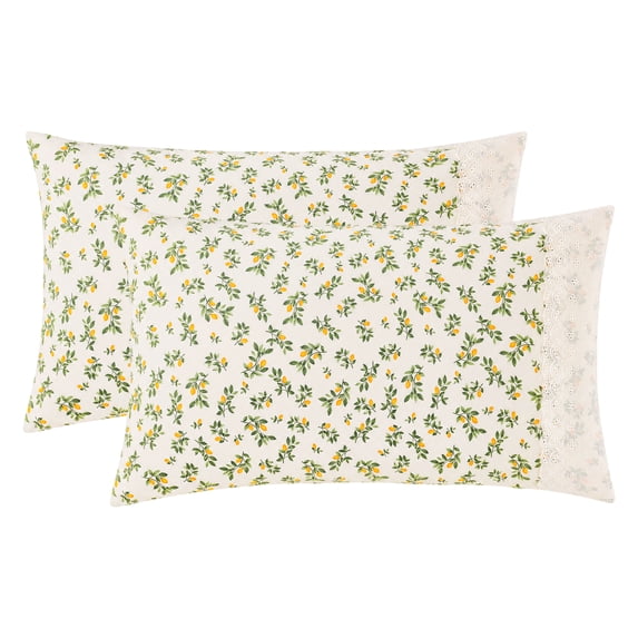 Unique Bargains 2 Pcs Cotton Pillowcase Cooling Pillow Cases Envelope Closure Beige A