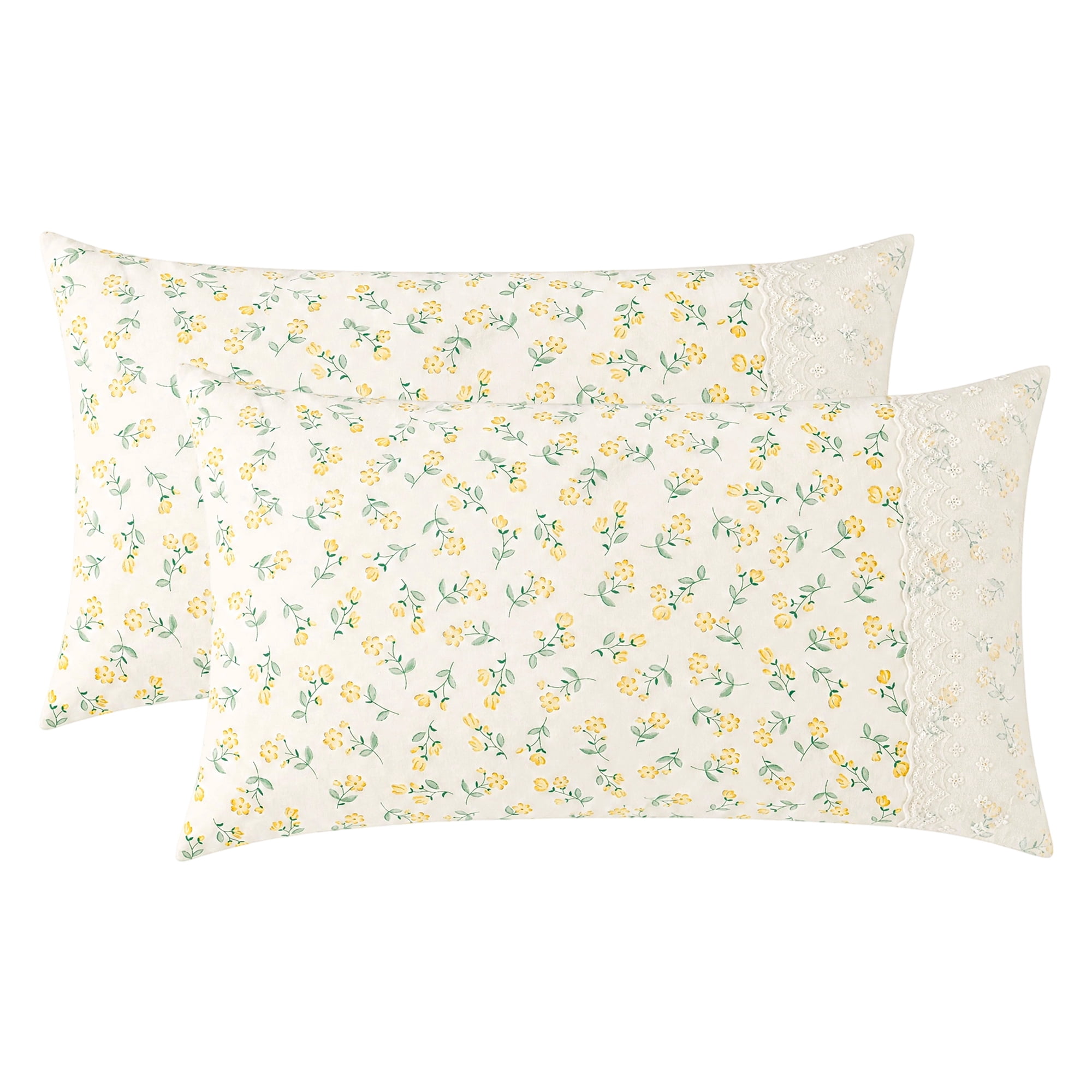 Unique Bargains 2 Pcs Cotton Pillowcase Cooling Pillow Cases Envelope Closure Beige F