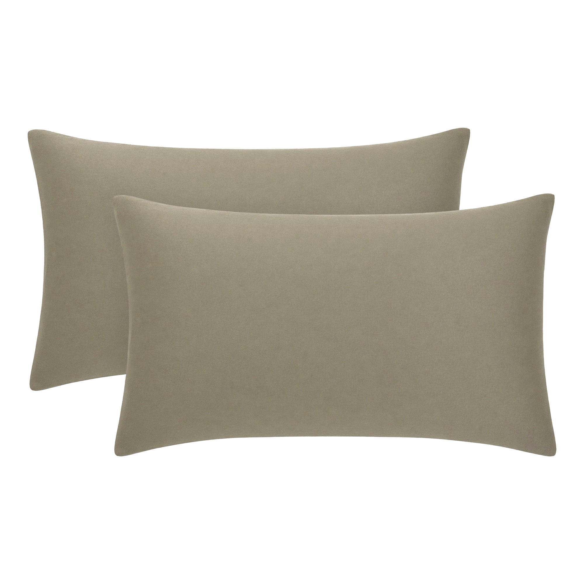 Unique Bargains 2 Pcs Cotton Pillowcase Envelope Closure Wrinkle Resistant Dark green