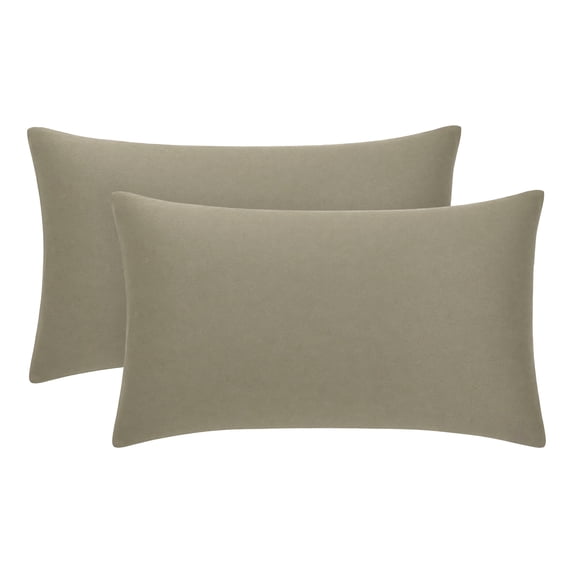 Unique Bargains 2 Pcs Cotton Pillowcase Envelope Closure Wrinkle Resistant Dark green