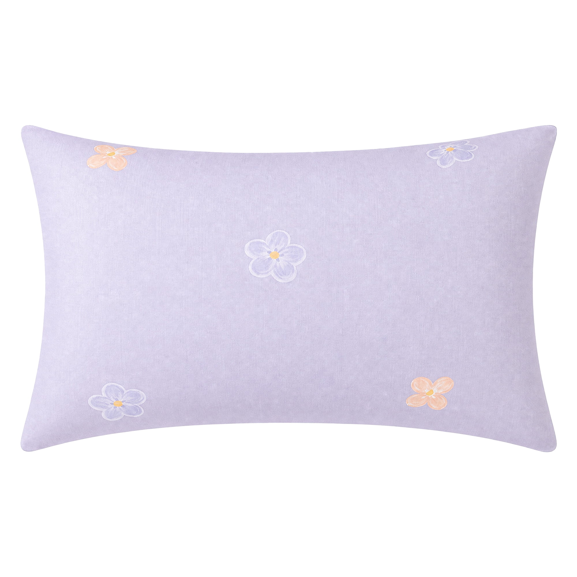 Unique Bargains 2 Pcs Cotton Pillowcase Envelope Closure Wrinkle Resistant Light purple