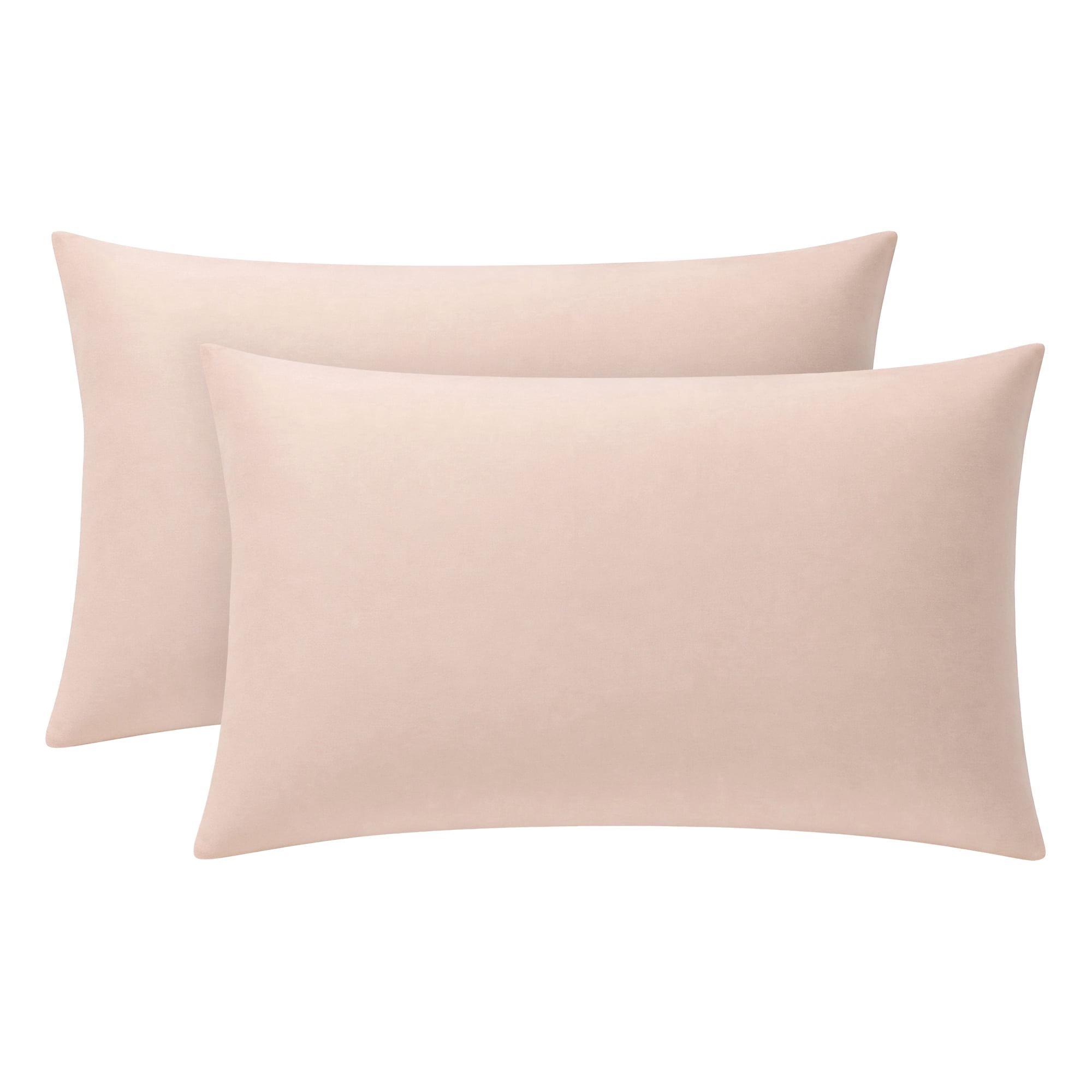 Unique Bargains 2 Pcs Cotton Pillowcase Envelope Closure Wrinkle Resistant Pale pink