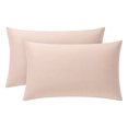 thumbnail image 1 of Unique Bargains 2 Pcs Cotton Pillowcase Envelope Closure Wrinkle Resistant Pale pink, 1 of 4
