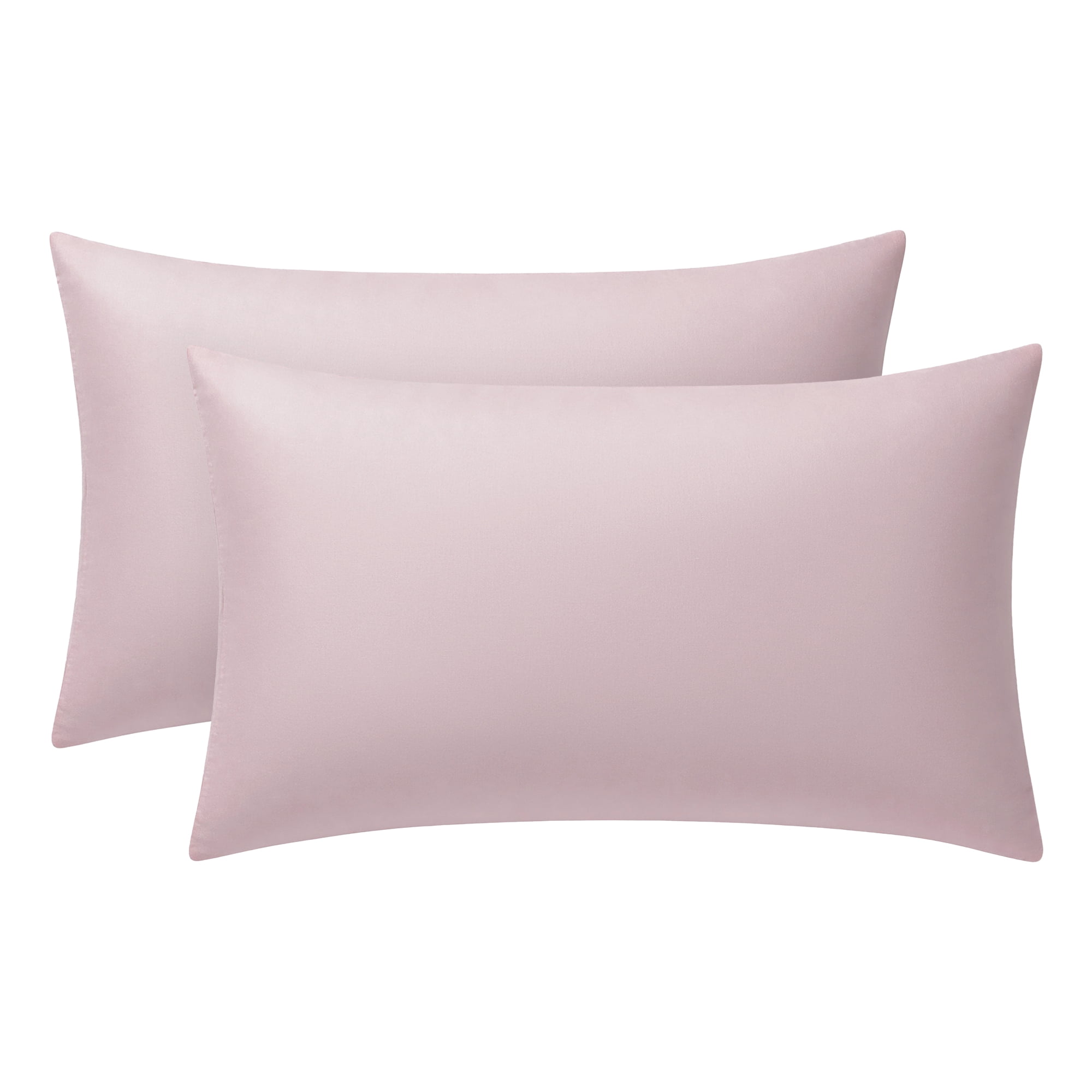 Unique Bargains 2 Pcs Cotton Pillowcase Envelope Closure Wrinkle Resistant Pale purple