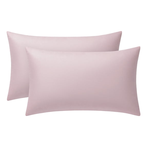 Unique Bargains 2 Pcs Cotton Pillowcase Envelope Closure Wrinkle Resistant Pale purple