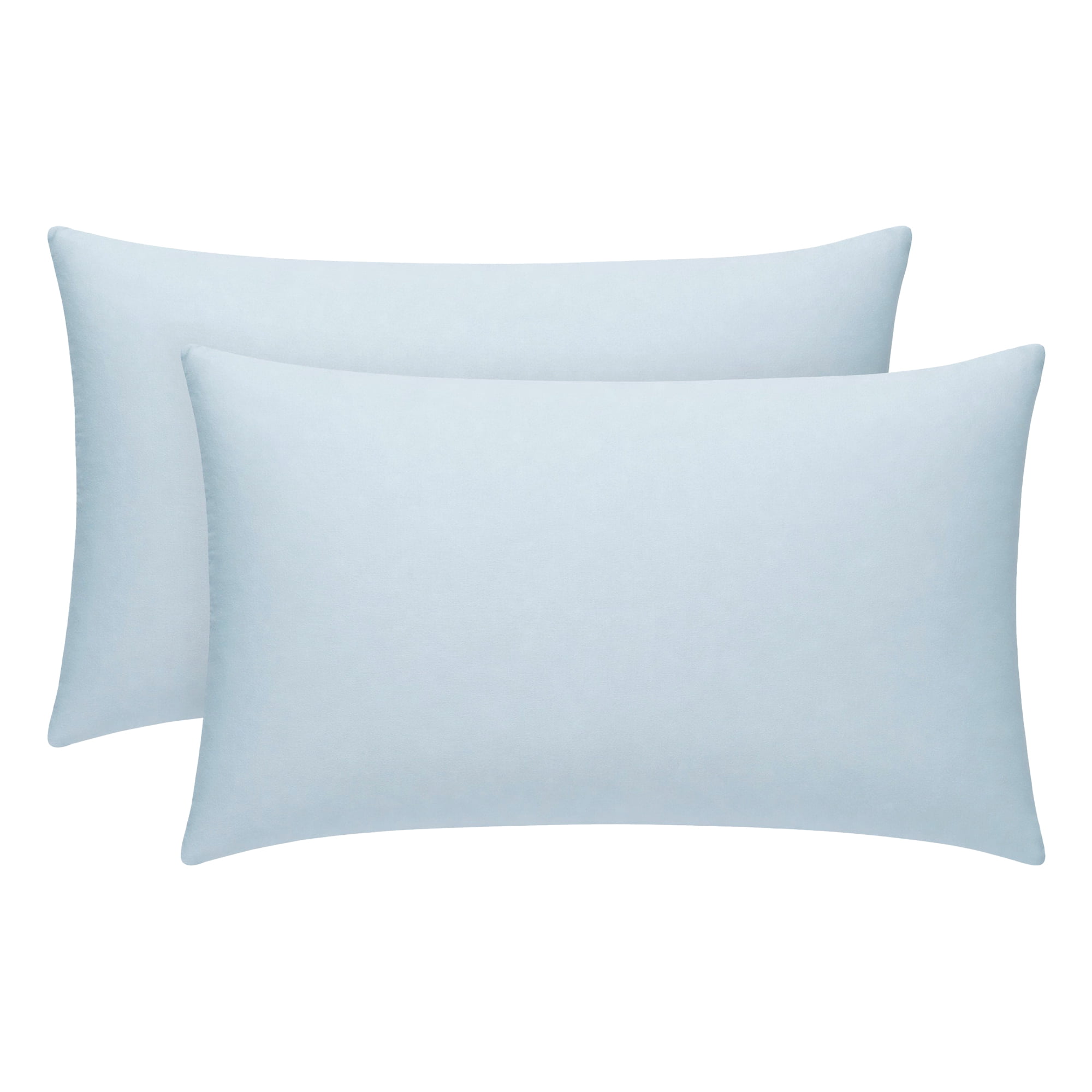 Unique Bargains 2 Pcs Cotton Pillowcase Envelope Closure Wrinkle Resistant Sky blue