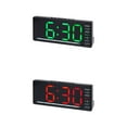 thumbnail image 1 of Unique Bargains 2 Pcs Digital Dual Alarm Clock 6.1 x 2.4 x 1 in Green/Orange, 1 of 6