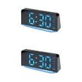 thumbnail image 1 of Unique Bargains 2 Pcs Digital Dual Alarm Clock for Bedroom Black Blue, 1 of 6