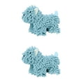 thumbnail image 1 of Unique Bargains 2 Pcs Dog Hand Towels 8" x 10" Green, 1 of 4