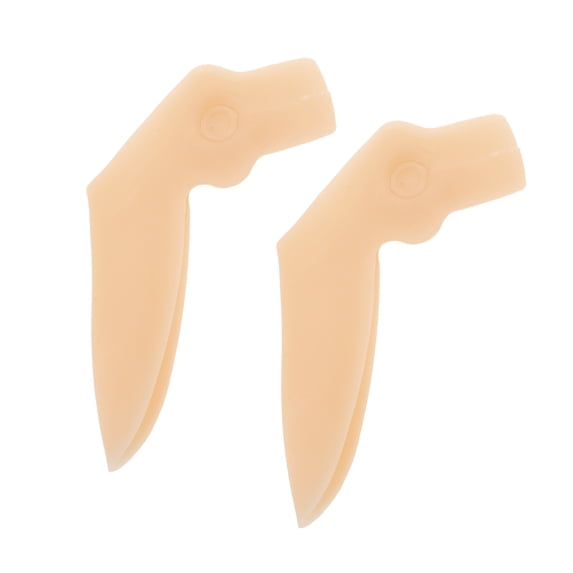 Unique Bargains 2 Pcs Durable Toe Covers Prevent Pain for Corns Blisters Skin Color SEBS