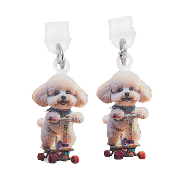 Unique Bargains 2 Pcs Dust Plug Charm for Type-C Dog Pendants Anti Dust Plugs Beige