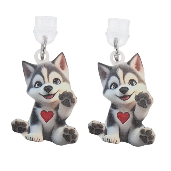 Unique Bargains 2 Pcs Dust Plug Charm for Type-C Dog Pendants Anti Dust Plugs Gray White