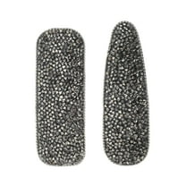Unique Bargains 2 Pcs Elegant Rhinestone Hair Clips for Home Gray