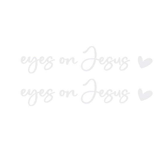 Unique Bargains 2 Pcs Eyes on Jesus Pattern Car Bumper Sticker Decal Waterproof White Motorbike Window Laptops Suitcase Scratch Blocking Sticker 10x1.5cm