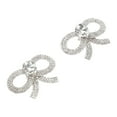 thumbnail image 1 of Unique Bargains 2 Pcs Faux Crystal Shoe Buckle Rhinestone Shoe Buckle Shoe Clips for Women 2.17"x1.57" Silver Tone, 1 of 6