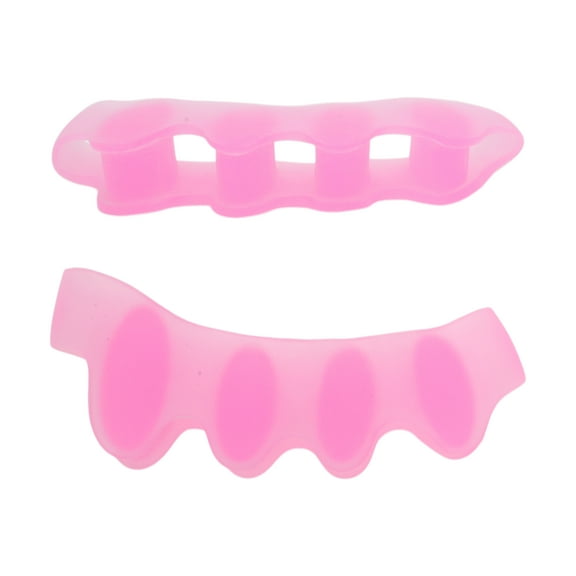 Unique Bargains 2 Pcs Flexible Toe Protector Prevent Pain for Corns Blisters Large Pink SEBS