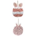 thumbnail image 1 of Unique Bargains 2 Pcs Fluffy Hand Towel 7" x 7" Light Pink Pink, 1 of 4