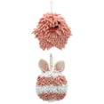 thumbnail image 1 of Unique Bargains 2 Pcs Fluffy Hand Towel 7" x 7" Pink, 1 of 4