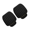 thumbnail image 1 of Unique Bargains 2 Pcs Front Car Seat Cover Breathable Plush Pad Chair Cushion for Vehicle Home Office Universal Black, 1 of 8