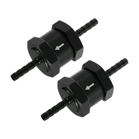 Unique Bargains 2 Pcs Fuel Check Valve One Way Inner Non Return One Way Check Valve for Car Fuel Petrol 0.16" 4mm OD