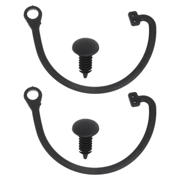 Unique Bargains 2 Pcs Fuel Tank Cap Tether Fuel Tank Rope Curved Shape Replacement Fit for VW Beetle No.1H0201553B