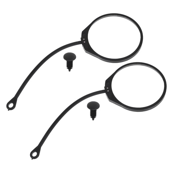 Unique Bargains 2 Pcs Fuel Tank Cap Tether Fuel Tank Rope Straight Line O Ring Shape Fit for Audi 90 93-95 No.1H0201553B