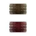 thumbnail image 1 of Unique Bargains 2 Pcs Geometric Patterns Bathroom Mats Absorbent Non-Slip Bath Rugs Brown/Red 20" x 32", 1 of 6