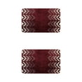 thumbnail image 1 of Unique Bargains 2 Pcs Geometric Patterns Bathroom Mats Absorbent Non-Slip Bath Rugs Red 16" x 24", 1 of 6