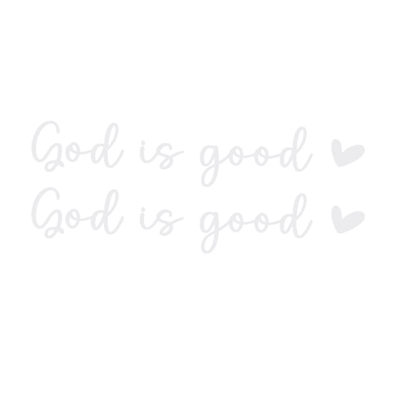 Unique Bargains 2 Pcs God is Good Pattern Car Bumper Sticker Decal Waterproof White Motorbike Window Laptops Suitcase Scratch Blocking Sticker 10x1.5cm
