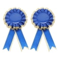 thumbnail image 1 of Unique Bargains 2 Pcs Graduation Party Ribbon Corsage Reusable Graduation Party Corsage Gold Tone Dark Blue, 1 of 6
