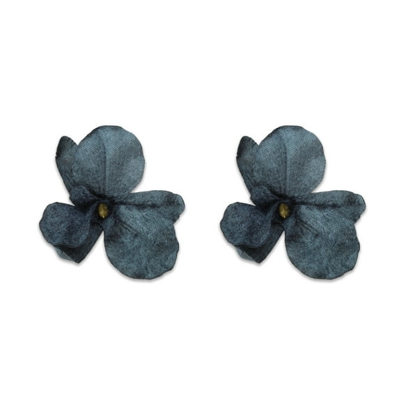 Unique Bargains 2 Pcs Hair Clip Elegant Flower Hair Clips for Women Dark Blue