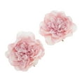 thumbnail image 1 of Unique Bargains 2 Pcs Hair Clip Grace Artificial Flower Peony Duckbill Clip Purple Pink, 1 of 5