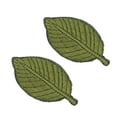 thumbnail image 1 of Unique Bargains 2 Pcs Hair Clip Grace Embroidery Leaves Midsummer Duckbill Clip Dark Green, 1 of 5
