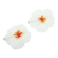 thumbnail image 1 of Unique Bargains 2 Pcs Hair Clip Grace Simulation Flower Duckbill Clip White, 1 of 5