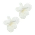 thumbnail image 1 of Unique Bargains 2 Pcs Hair Clip Grace Wind Butterfly Flowers Duckbill Clip White, 1 of 5