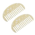 thumbnail image 1 of Unique Bargains 2 Pcs Hair Comb Wide Tooth Anti-Static Hair Care Detangling Comb White, 1 of 7