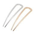 thumbnail image 1 of Unique Bargains 2 Pcs Hair Pin Fashion U-shaped Hair Hairpin for Women Gold Tone Silver Tone, 1 of 5