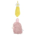 thumbnail image 1 of Unique Bargains 2 Pcs Hand Towel 6" x 15"/7" x 11" Yellow Pink, 1 of 4
