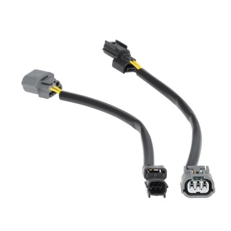 Unique Bargains 2 Pcs LED DRL Adapter to Parking Light Adapter Wiring Harness Connector Pigtail Plug for Honda Accord Headlight Swap 2013-2015 4-Door 4cyl with High-Beam DRL