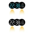 thumbnail image 1 of Unique Bargains 2 Pcs LED Digital Wall Clock with Large Display 11 Inch White/Blue, 1 of 6
