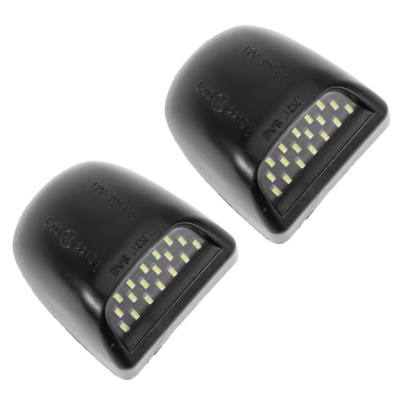 Unique Bargains 2 Pcs LED License Plate Light Tag Lamp Assembly for Chevrolet Silverado for GMC Sierra 1500 2500 3500 2001-2013 No.22788117 White 6500K Clear Lens