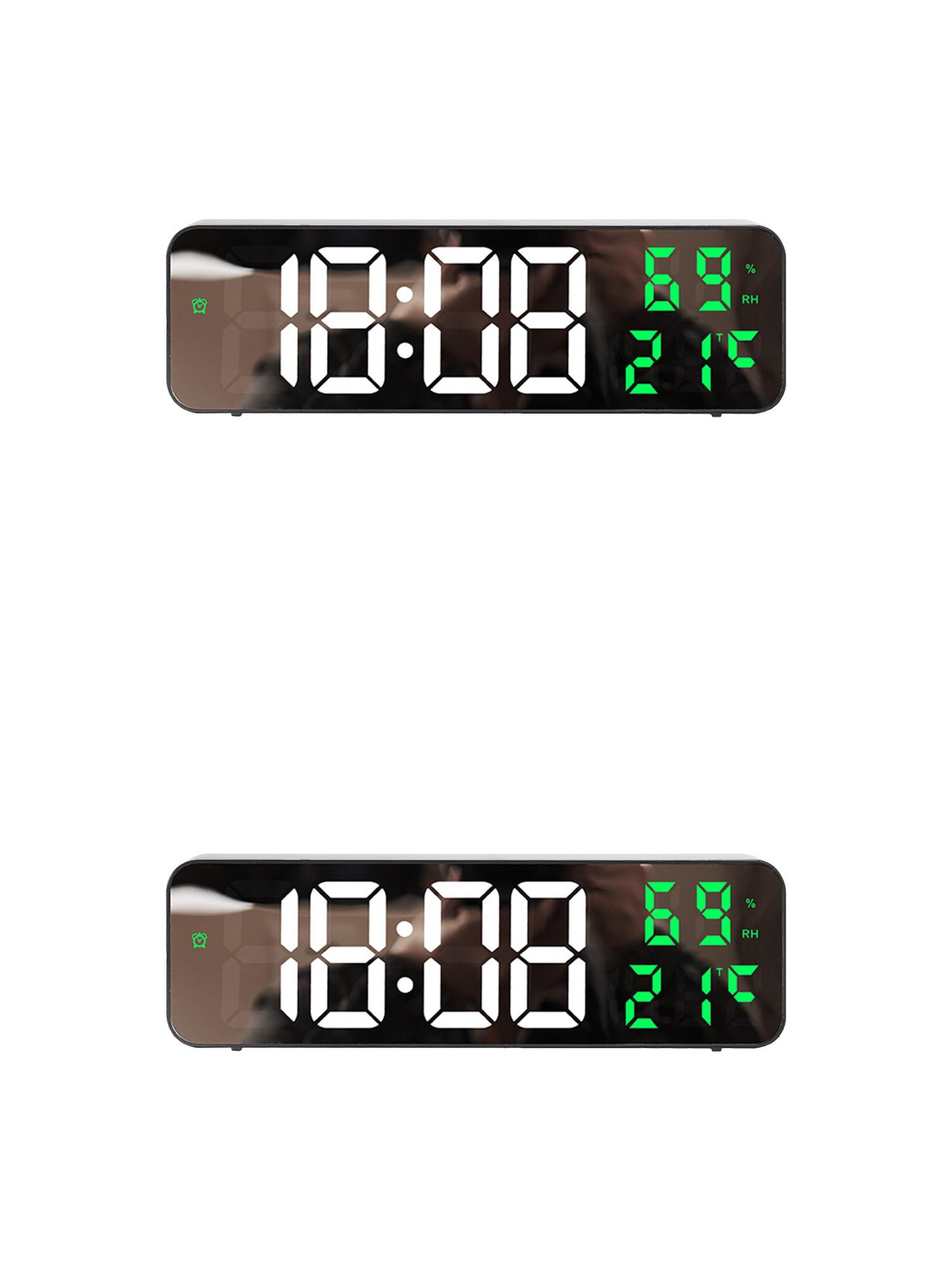 Unique Bargains 2 Pcs Large Silent Non Ticking Modern Wall Clocks 9 Inch Green