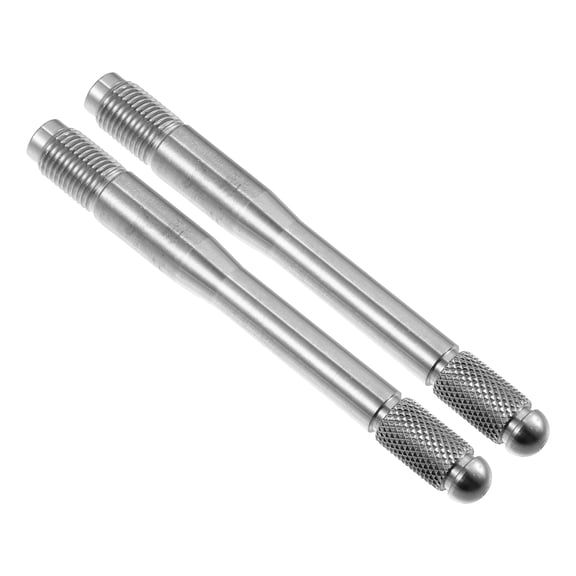 Unique Bargains 2 Pcs M12x1.25 Wheel Alignment Pin Car Wheel Hanger Rim Stud Bolt Nut Tire Change Tool Silver Tone