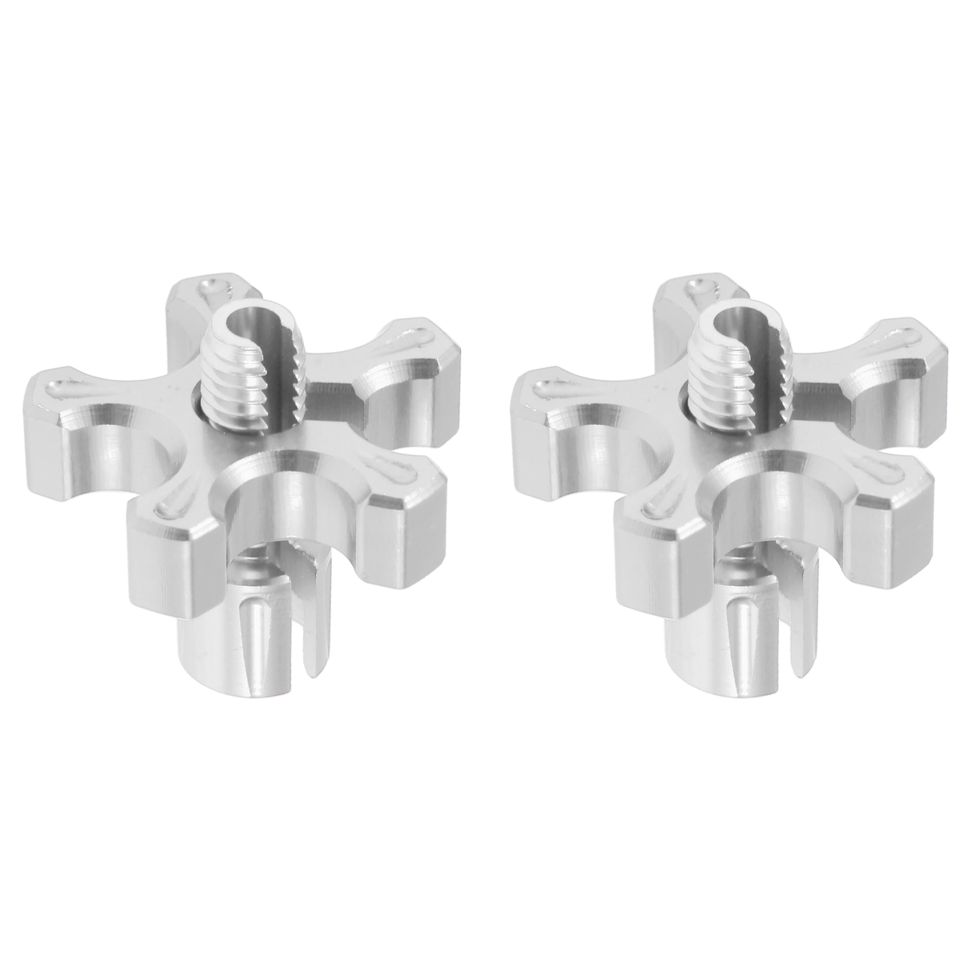 Unique Bargains 2 Pcs M8 Motorcycle Clutch Brake Cable Adjuster Screw Aluminum Alloy Brake Clutch Line Adjusting Bolt for Motorbike Scooter Dirt Bike Silver Tone