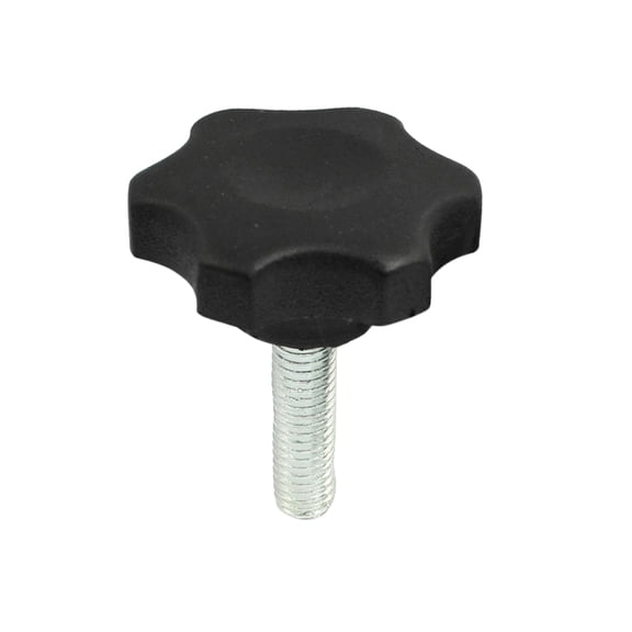 Unique Bargains 2 Pcs M8 x 30mm Star Cap Clamping Knob Grip 40mm Head Diameter